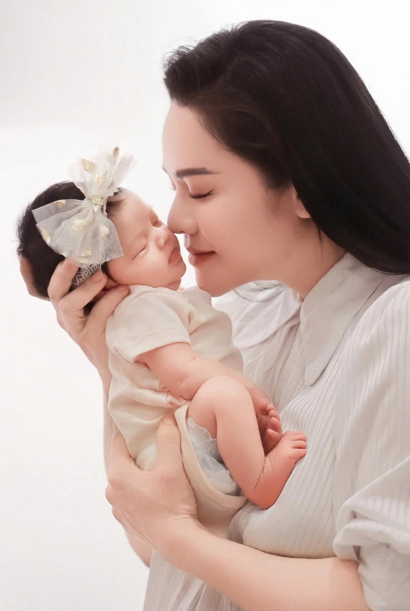 Nhật kim anh cạo đầu con gái trông như chú tiểu dân tình nhìn mà xót mái tóc đen dày của bé julia - 7
