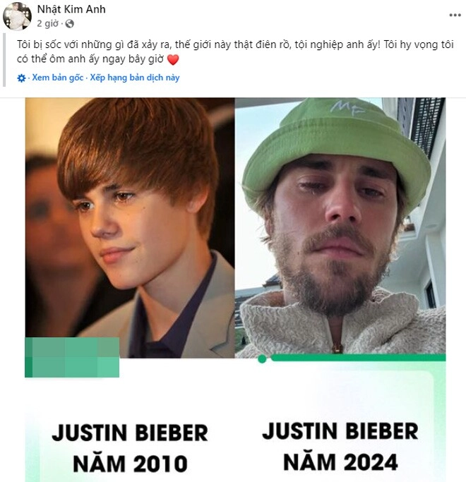 Nhật kim anh sốc muốn ôm vì bức xúc trước vụ khủng hoảng của justin bieber - 4