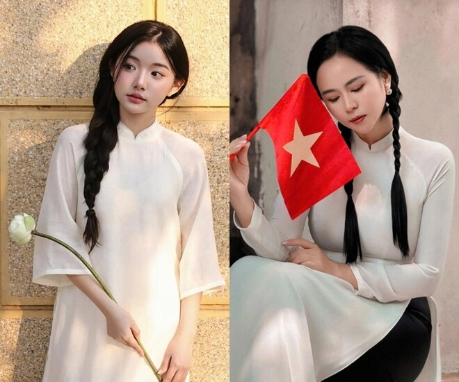 Những kiểu tóc đẹp để phối cùng áo dài khi chụp ảnh 29 tôn lên ngũ quan hài hòa lại giúp chị em hack tuổi - 6
