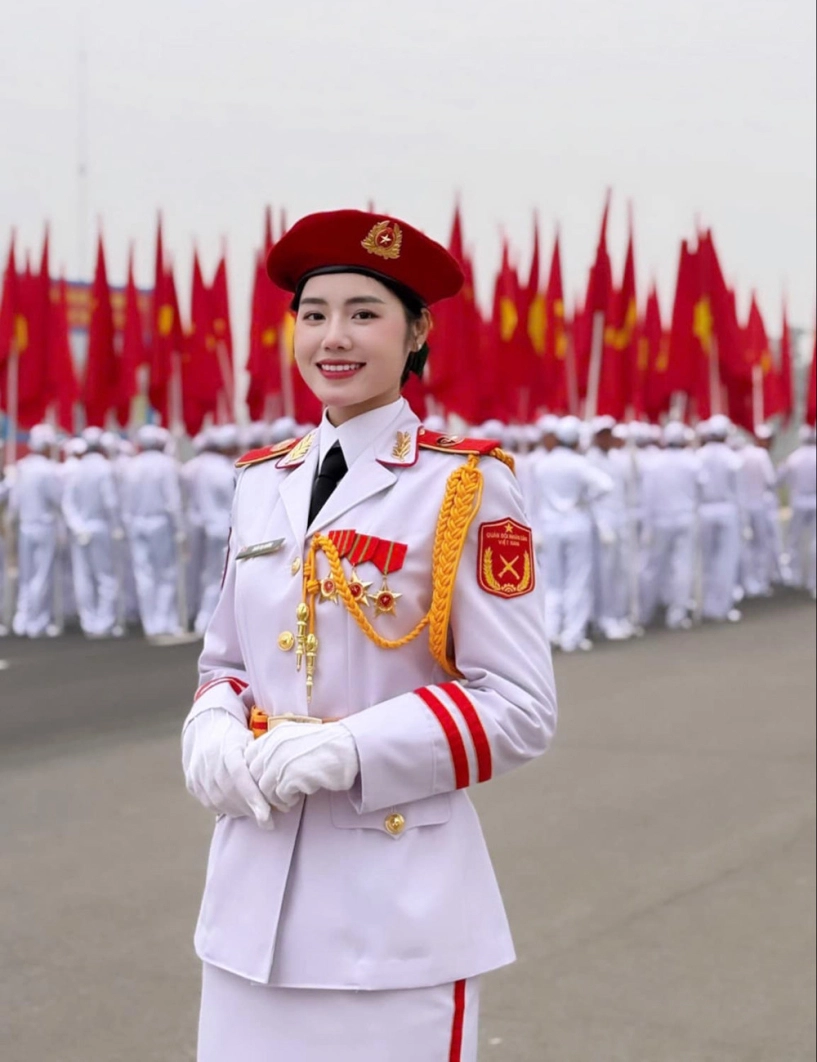 Nữ chiến sĩ quân nhạc quê bắc giang đang gây sốt trong khối diễu binh 304 là ai - 4