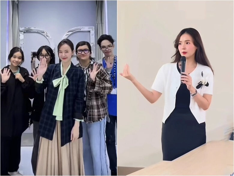 Nữ giảng viên nhiều sổ đất nhất vbiz có nhan sắc xinh đẹp như tiên đi làm mỗi ngày một bộ không trùng lặp - 16