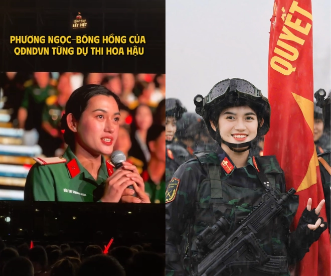Nữ mc là hạ sĩ hiếm hoi tham gia diễu binh 29 từng thi hoa hậu việt nam viết đơn tình nguyện nhập ngũ - 1