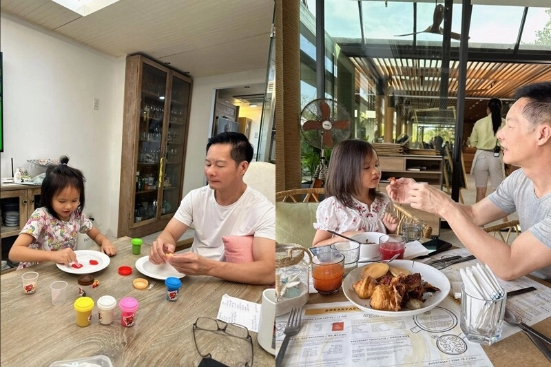 Phan như thảo cùng chồng đại gia hơn 26 tuổi phải tranh thủ đánh lẻ khi con đi học ái nữ giờ giống y chang bố - 6