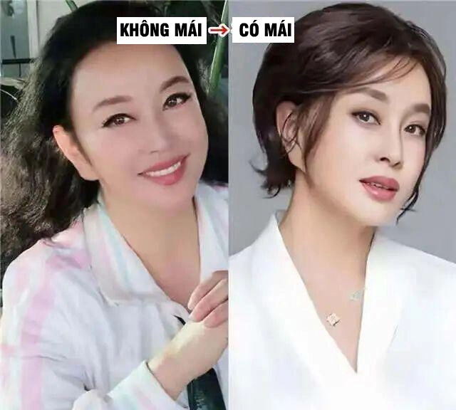 Phụ nữ 40 nên để tóc mái hay không 3 kiểu người này cứ cắt mái liền trẻ lại 10 tuổi bạn bè phải ghen tỵ - 1