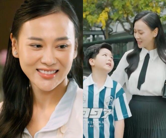 Phương oanh gây chú ý vì nhan sắc đẹp hơn thời chưa chồng lên phim giỏi việc nước đảm việc nhà hệt ngoài đời - 1