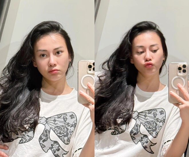 Phương oanh khoe mặt mộc đẹp như xuyên không về tuổi đôi mươi ngày càng trẻ trung sau 7 năm sang hàn thẩm mỹ - 1