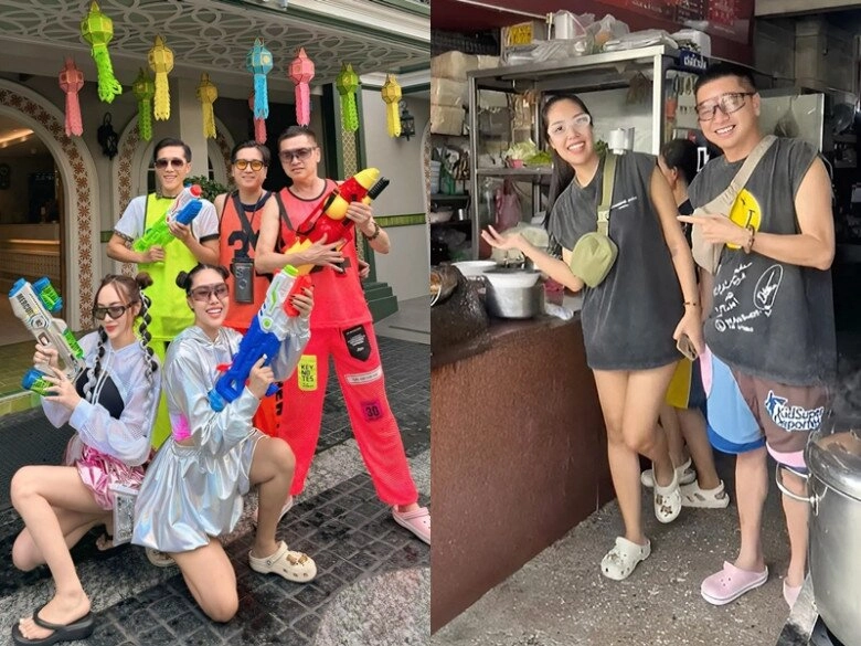 Quang minh ở tuổi u70 như lão hóa ngược nắm tay vợ trẻ kém 37 tuổi đi du lịch nghỉ dưỡng sau 5 tháng bận chăm con - 3