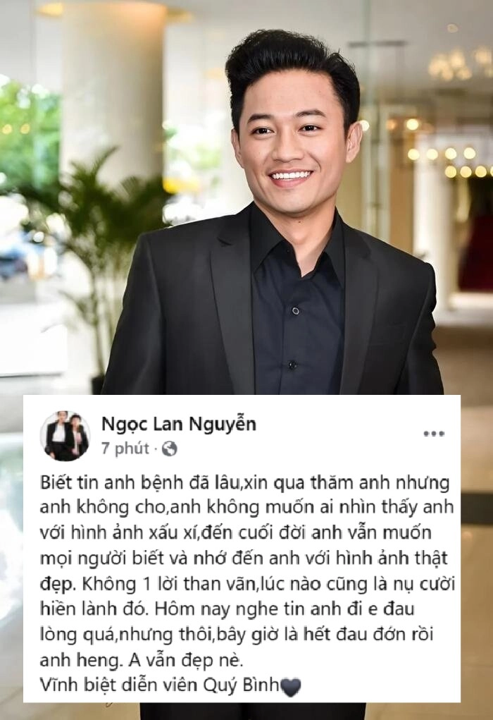 Quý bình qua đời nhiều sao việt thương tiếc chia buồn em ruột nhắn nhủ nếu có kiếp sau mình lại làm anh em nữa nhé - 2
