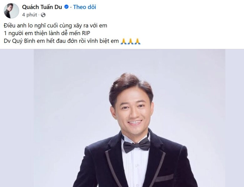 Quý bình qua đời nhiều sao việt thương tiếc chia buồn em ruột nhắn nhủ nếu có kiếp sau mình lại làm anh em nữa nhé - 12