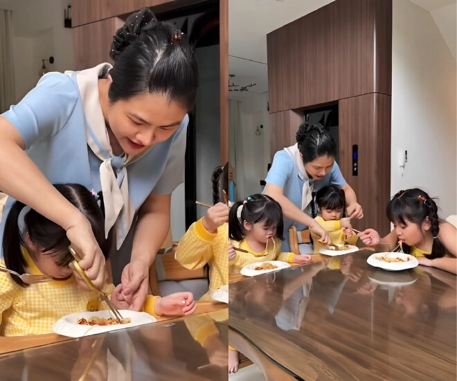 Cảnh làm mẹ 4 con của vân trang thức đêm cho quý tử ti sữa vẫn bù đầu dỗ dành cặp song sinh khóc nhè - 7