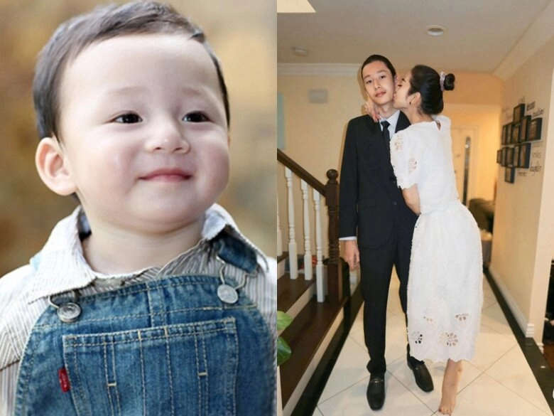 Qúy tử nhà sao việt để tóc dài bồng bềnh lãng tử con trai lai mỹ của hồng nhung xinh hơn em gái - 4