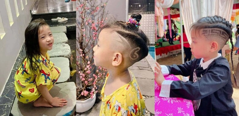 Qúy tử nhà sao việt để tóc dài bồng bềnh lãng tử con trai lai mỹ của hồng nhung xinh hơn em gái - 20