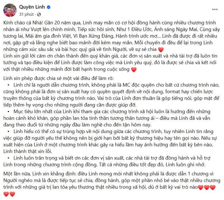 Quyền linh lên tiếng sau khi bị chương trình tố bội tín buộc dừng hợp tác tôi không phải là mc độc quyền - 3
