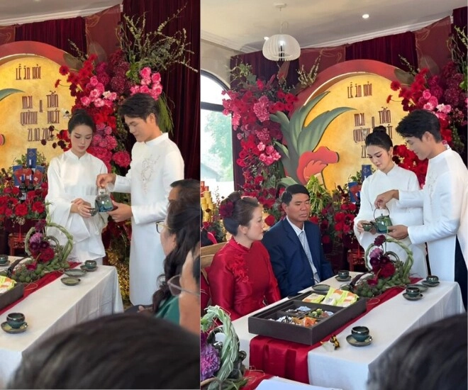 Quỳnh lương làm lễ ăn hỏi với thiếu gia trà vinh con trai riêng xuất hiện trong ngày vui của mẹ và bố dượng - 4