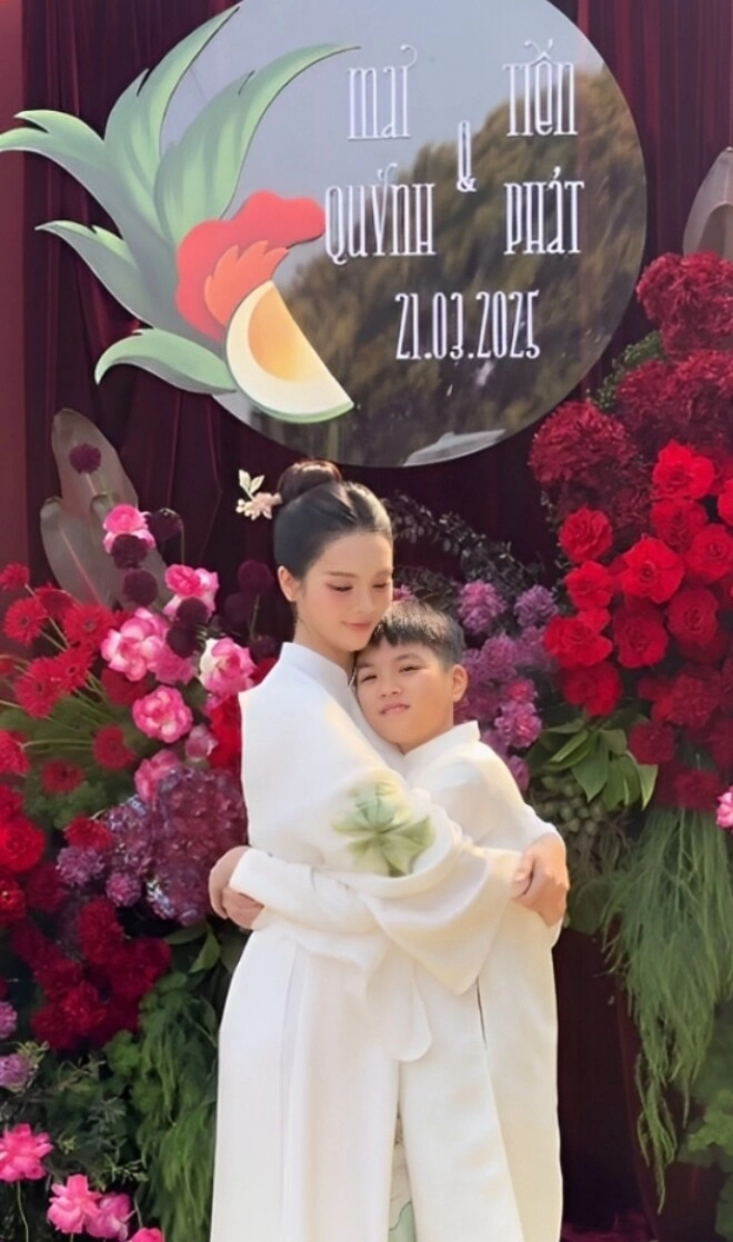 Quỳnh lương làm lễ ăn hỏi với thiếu gia trà vinh con trai riêng xuất hiện trong ngày vui của mẹ và bố dượng - 6
