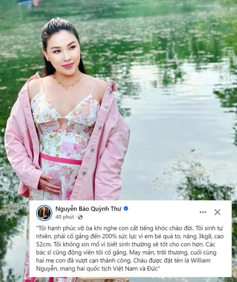 Quỳnh thư công khai diện mạo con trai quốc tịch đức quý tử đầu đầy tóc được khen tuấn tú - 8