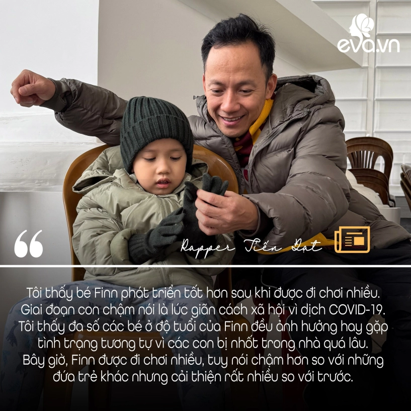 Rapper tiến đạt chia sẻ cách cải thiện chứng chậm nói của con nhiều lúc cảm giác như cụt tay vì vợ - 16