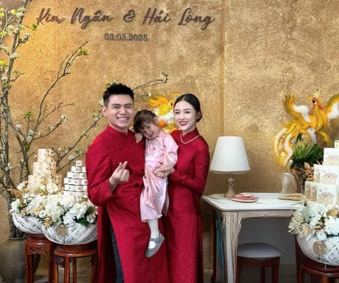 Salim làm lễ thành hôn sau 3 năm sinh bé pam long hạt nhài mang 9 tráp sính lễ đến hỏi cưới vợ - 1