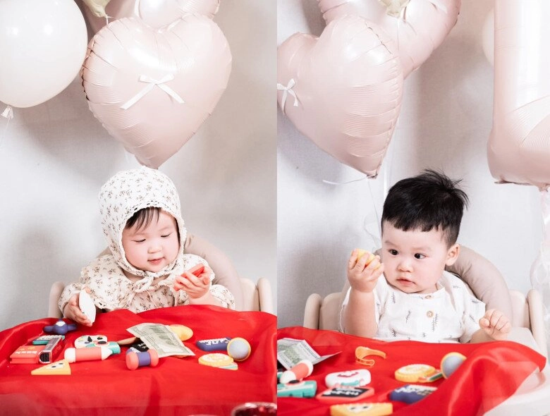 Sam làm dâu hàn 1 nách 2 con dọn mâm thôi nôi đẹp mắt hút nghìn like cặp song sinh nay rõ nét xinh yêu - 8
