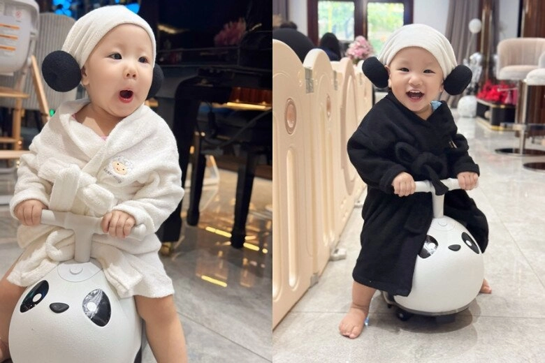 Sao việt 24h cặp song sinh nhà phương oanh bé xíu đã tận hưởng spa tại gia ái nữ hóm hỉnh khiến dân mạng thích thú - 2