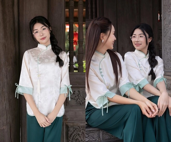Sao việt 24h con gái hồng diễm diện đồ đôi với mẹ nhan sắc và chiều cao ở tuổi 13 vô cùng nổi bật - 1