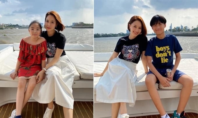 Sao việt 24h con gái hồng diễm diện đồ đôi với mẹ nhan sắc và chiều cao ở tuổi 13 vô cùng nổi bật - 4