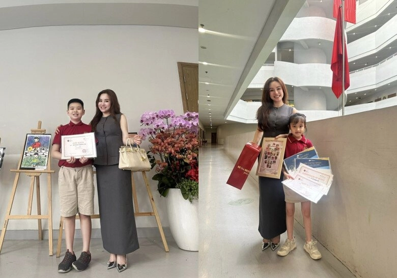Sao việt 24h con gái trương ngọc ánh có giọng đọc tiếng anh như người bản địa đứng cạnh mẹ lộ rõ vẻ non nớt - 11