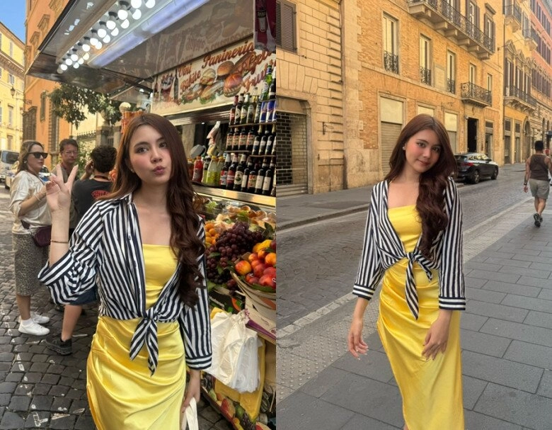 Sao việt 24h con gái út quyền linh khoe lưng trần nuột nà ở thành rome tinh tế đáp trả bình luận mỉa mai - 1