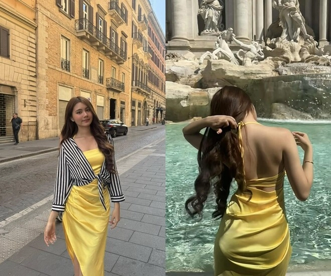 Sao việt 24h con gái út quyền linh khoe lưng trần nuột nà ở thành rome tinh tế đáp trả bình luận mỉa mai - 2