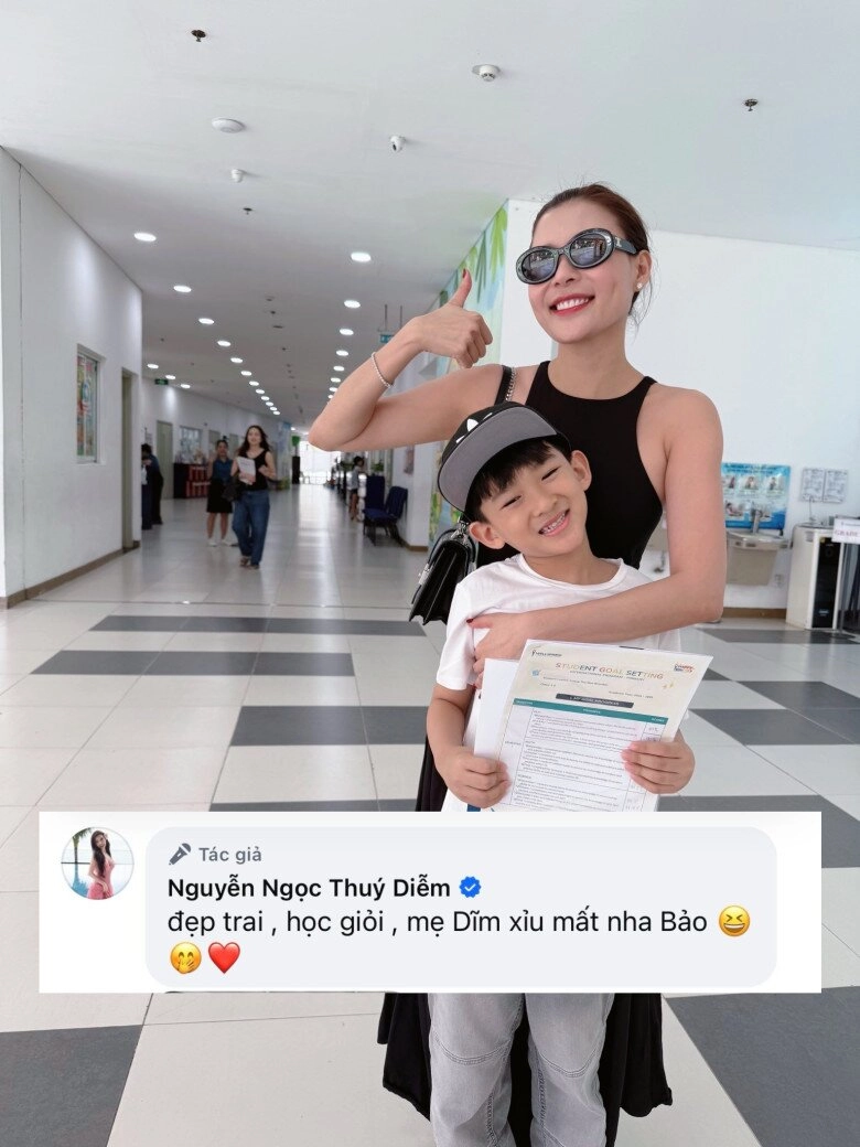 Sao việt 24h con trai quốc tịch mỹ của thuý diễm khoe bảng điểm xuất sắc nói lời cảm ơn khiến bố mẹ phì cười - 4