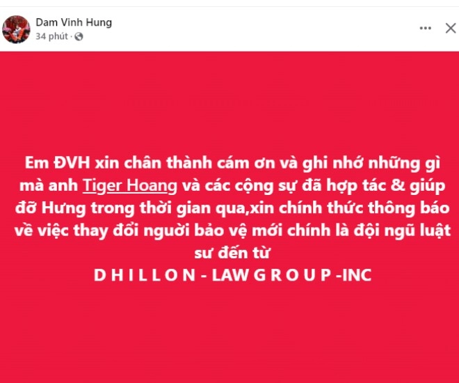 Sao việt 24h đàm vĩnh hưng thông báo tin nóng về vụ kiện với tỷ phú mỹ bích tuyền và chồng không lo lắng - 1