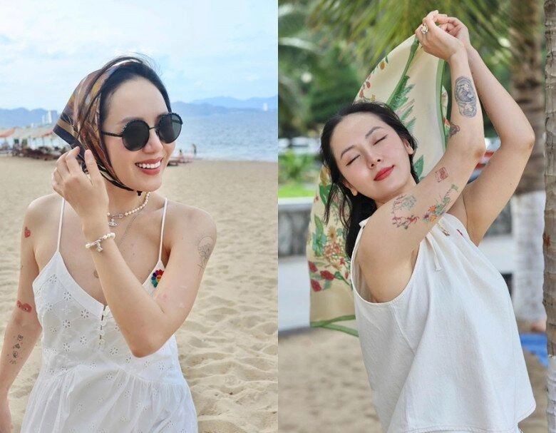 Sao việt 24h lệ quyên khoe chiều cao khiêm tốn bên chàng trai có mái tóc sáng màu còn gọi là mèo con đầy ngọt ngào - 12
