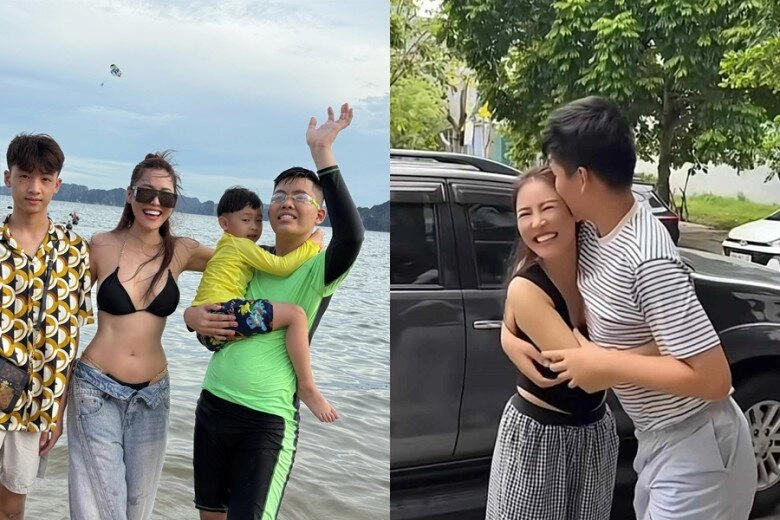 Sao việt 24h mc đan lê bất ngờ vì con trai đã cao hơn mẹ gần 1 cái đầu có bờ vai vững chãi ở tuổi 14 - 6