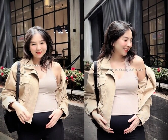 Sao việt 24h mẹ bầu mai ngọc tươi tắn xuống phố có động thái khi được nhận xét lấy chồng lần 2 hạnh phúc hơn lần 1 - 1