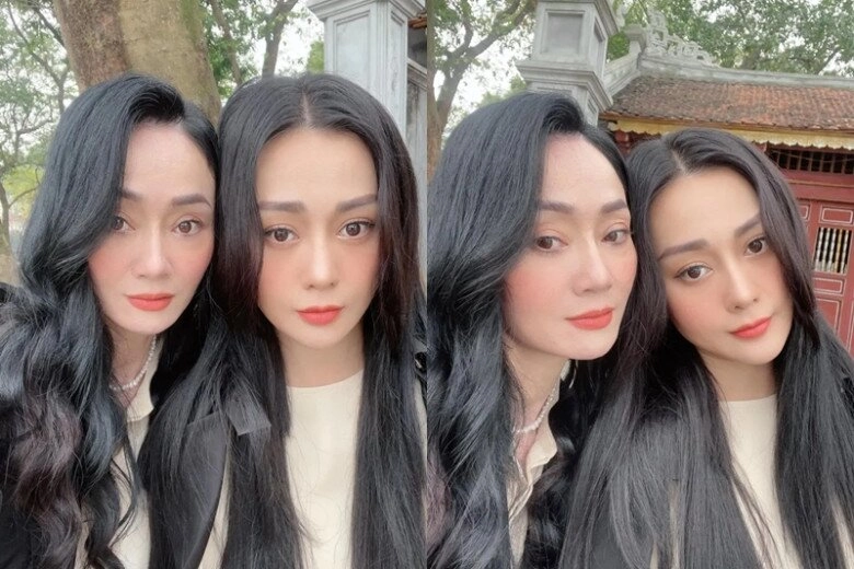 Sao việt 24h mẹ chồng phương oanh khoe đôi gò bồng đảo đốt mắt ở tuổi u50 trẻ đẹp không thua con gái sinh năm 1998 - 4