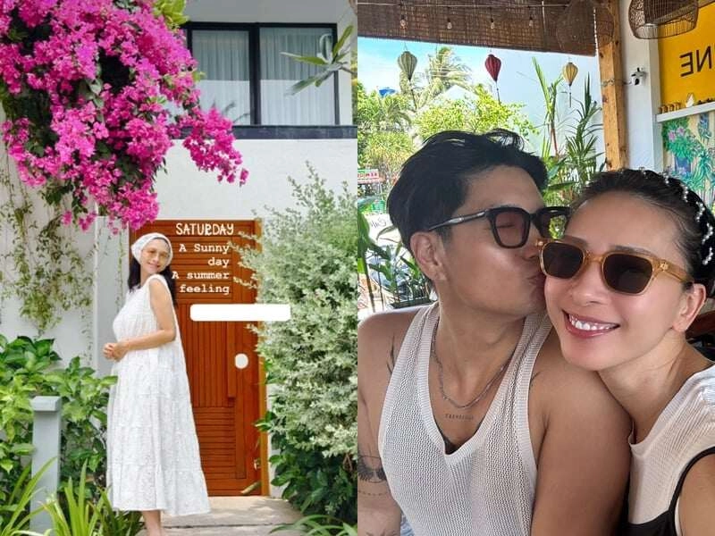 Sao việt 24h midu trẻ như sinh viên khi du lịch cùng chồng minh đạt giữ nguyên ánh mắt si mê nhìn vợ như những ngày đầu - 7