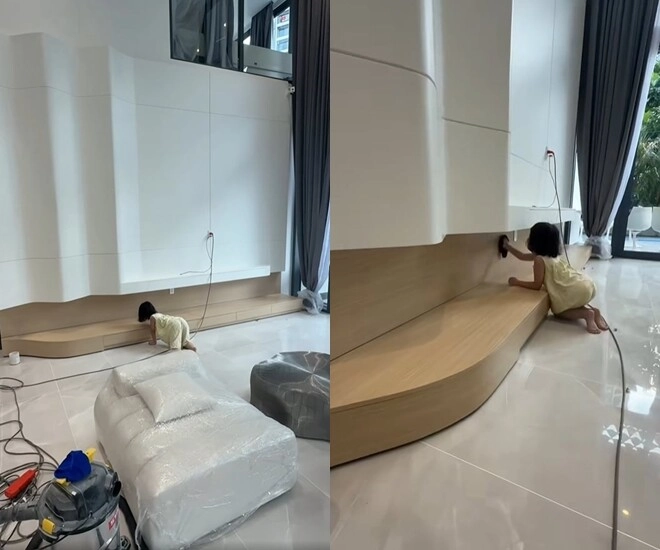 Sao việt 24h ngọc trinh khoe con gái 6 tuổi đã biết phụ mẹ dọn dẹp bật mí khung cảnh trong biệt thự 60 tỷ sang chảnh - 3