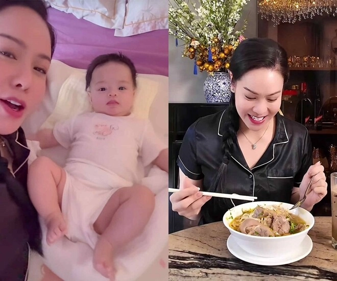 Sao việt 24h nhật kim anh khiến cộng đồng mạng dụi mắt liên tục với màn trông con gái 5 tháng tuổi khác lạ - 1