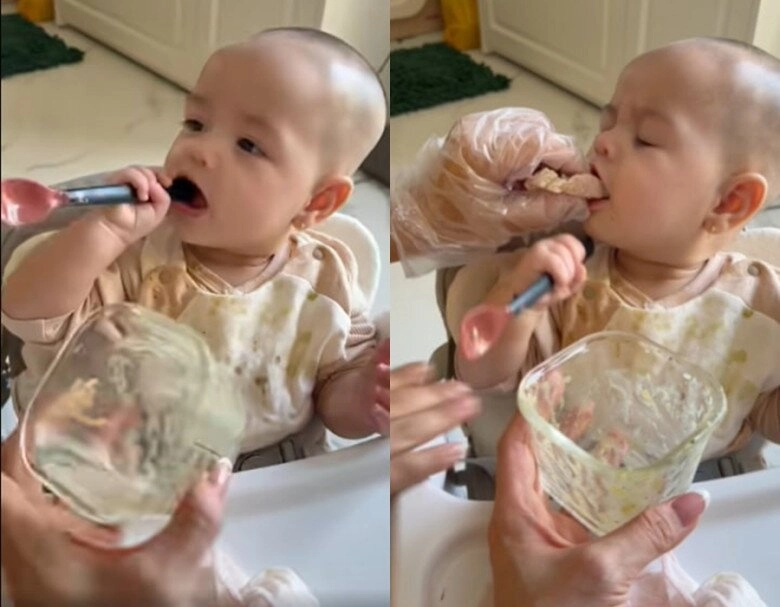 Sao việt 24h nhật kim anh khoe ái nữ lai 6 tháng tuổi gì cũng ăn quý tử 10 tuổi ngày càng đẹp trai bất chấp cam thường - 3