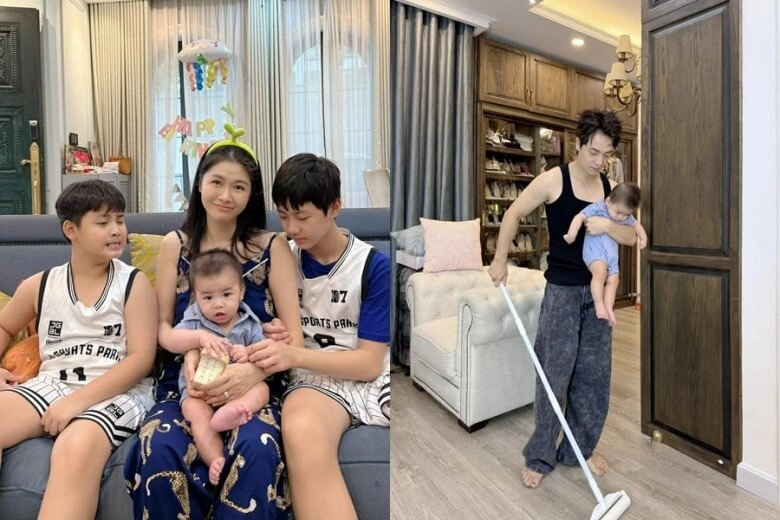 Sao việt 24h nhật kim anh khoe ái nữ lai 6 tháng tuổi gì cũng ăn quý tử 10 tuổi ngày càng đẹp trai bất chấp cam thường - 12