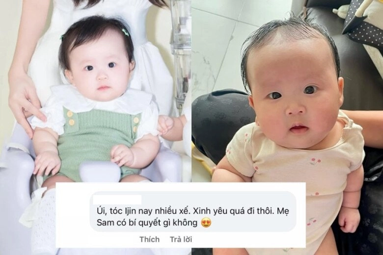 Sao việt 24h nhiều lần đội tóc giả vì giống con trai ái nữ lai hàn nhà sam giờ tóc thật xinh như búp bê - 2