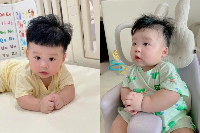 Sao việt 24h nhiều lần đội tóc giả vì giống con trai ái nữ lai hàn nhà sam giờ tóc thật xinh như búp bê - 4