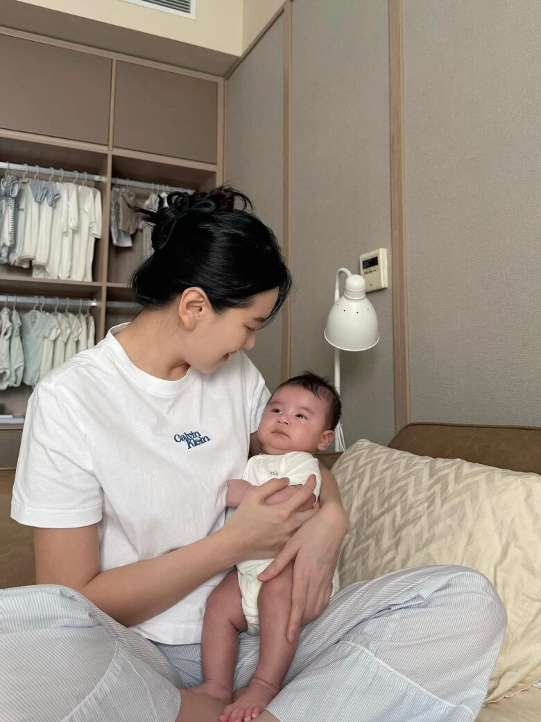 Sao việt 24h quỳnh lương tròn trịa hơn thấy rõ ở tháng thứ 8 khoe cân nặng của mẹ và bé ở cuối thai kỳ - 5
