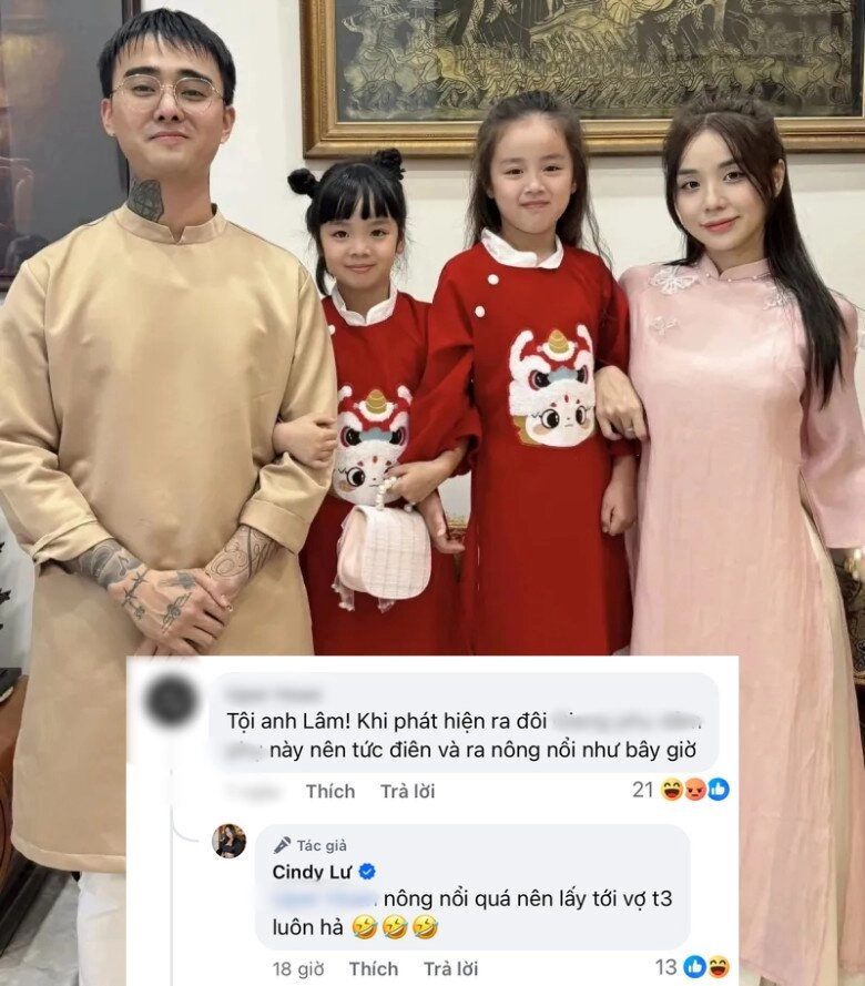 Sao việt 24h vợ trẻ kém 37 tuổi của quang minh đáp trả khi có người nhận xét bố của con mình thuộc giới tính thứ 3 - 11