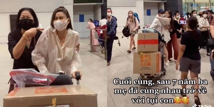 Sao việt đưa con sang mỹ đoàn tụ ông bà 2 quý tử đinh ngọc diệp giống ông ái nữ võ hoàng yến ra mắt gia đình nội - 18
