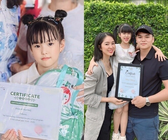 Sao việt khoe con tốt nghiệp mầm non bảo bối sinh ở mỹ của vũ ngọc ánh phá trường ái nữ lê phương cao như vượt cấp - 1
