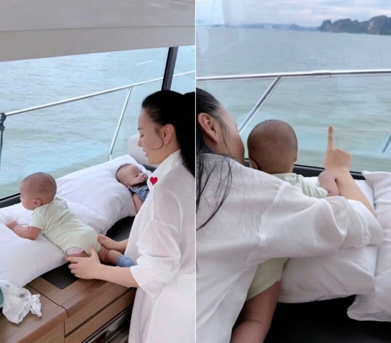 Quý tử là bản sao shark bình nhà phương oanh chuẩn con nhà giàu hết cưỡi du thuyền nay ngồi xe sang ngắm đường phố - 7