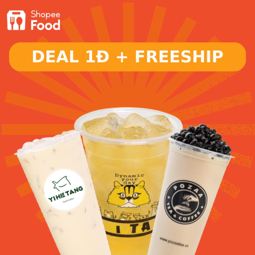 Shopeefood khao khủng ngày 1111 ăn ngon chỉ nửa giá uống trà sữa 1đ - 3