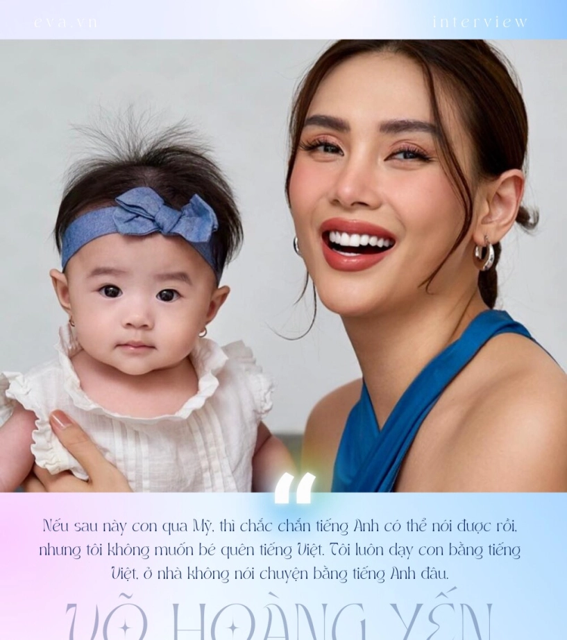 Siêu mẫu võ hoàng yến muốn nuôi dạy con ở việt nam được chồng việt kiều mỹ san sẻ áp lực - 6