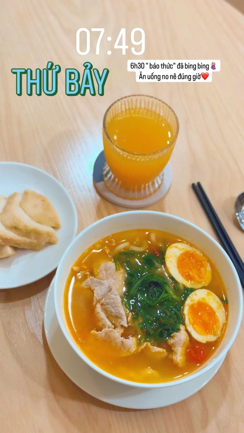 Soi bữa ăn trước và sau sinh của mai ngọc đầy đủ món ngon nhưng luôn theo công thức 1 nước - 1 mốc giờ giữ dáng đẹp - 4